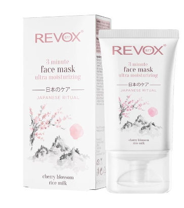 REVOX B77 JAPANESE RITUAL 3 MINUTE ULTRA MOISTURIZING FACE MASK, 30 ml