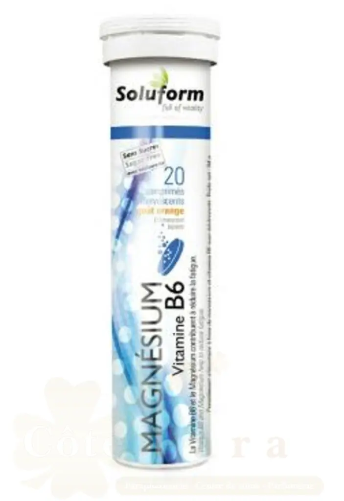 SOLUFORM MAGNESIUM VITAMINE B6 20 COMPRIMES