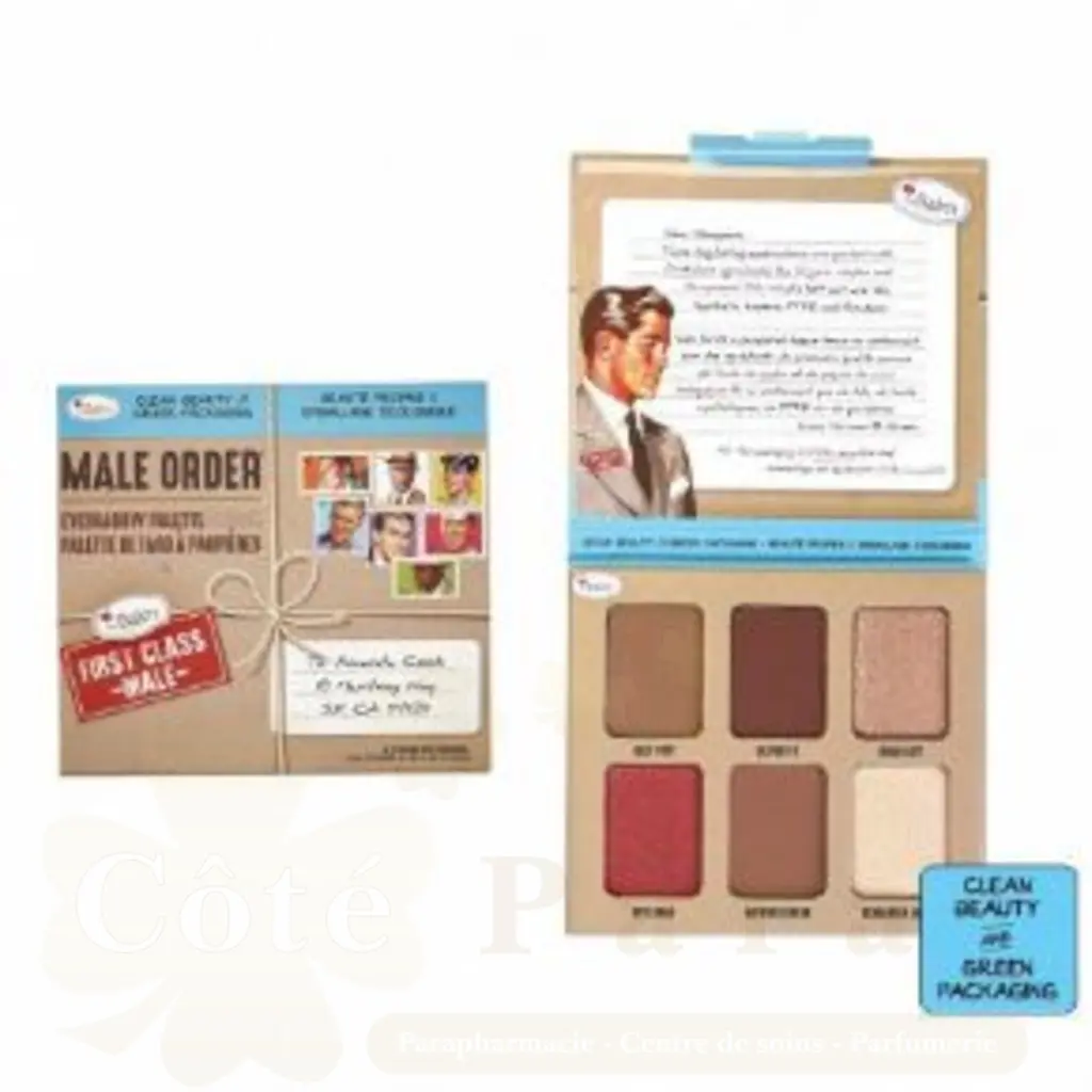 THE BALM COSMETICS MALE ORDER EYESHADOW PALETTE FIRST CLASS 13.2G T8462