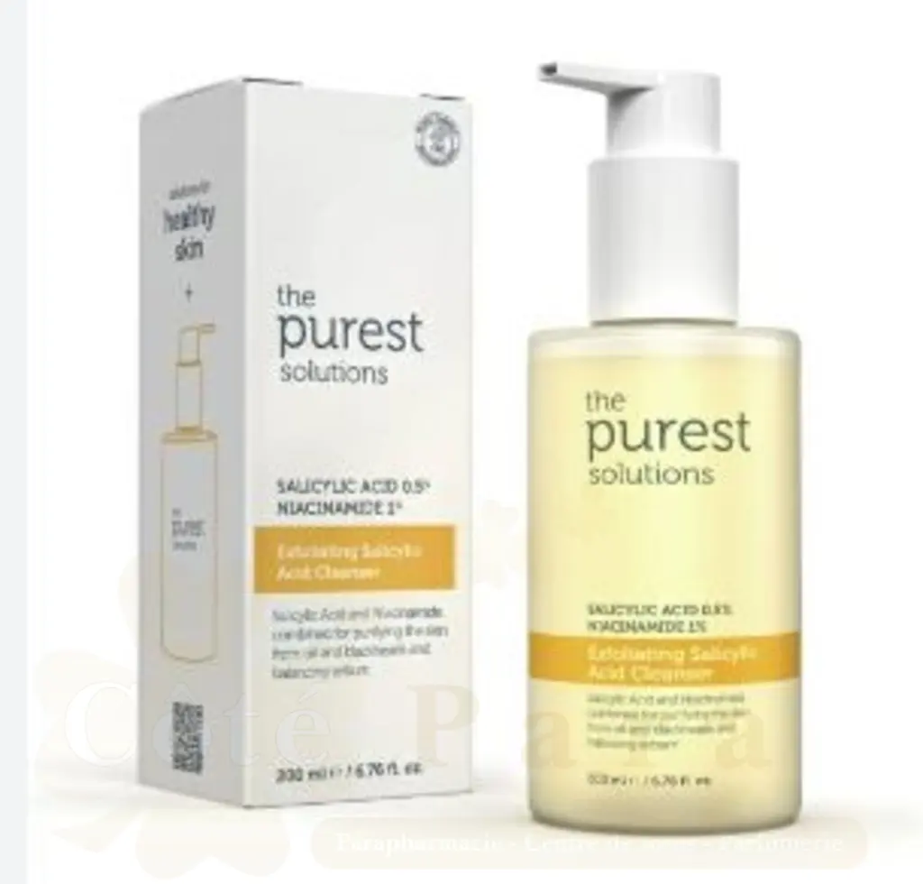 THE PUREST SOLUTIONS EXFOLIATING SALICYLIC ACID CLEANSER NIACINAMIDE 1% 200ML