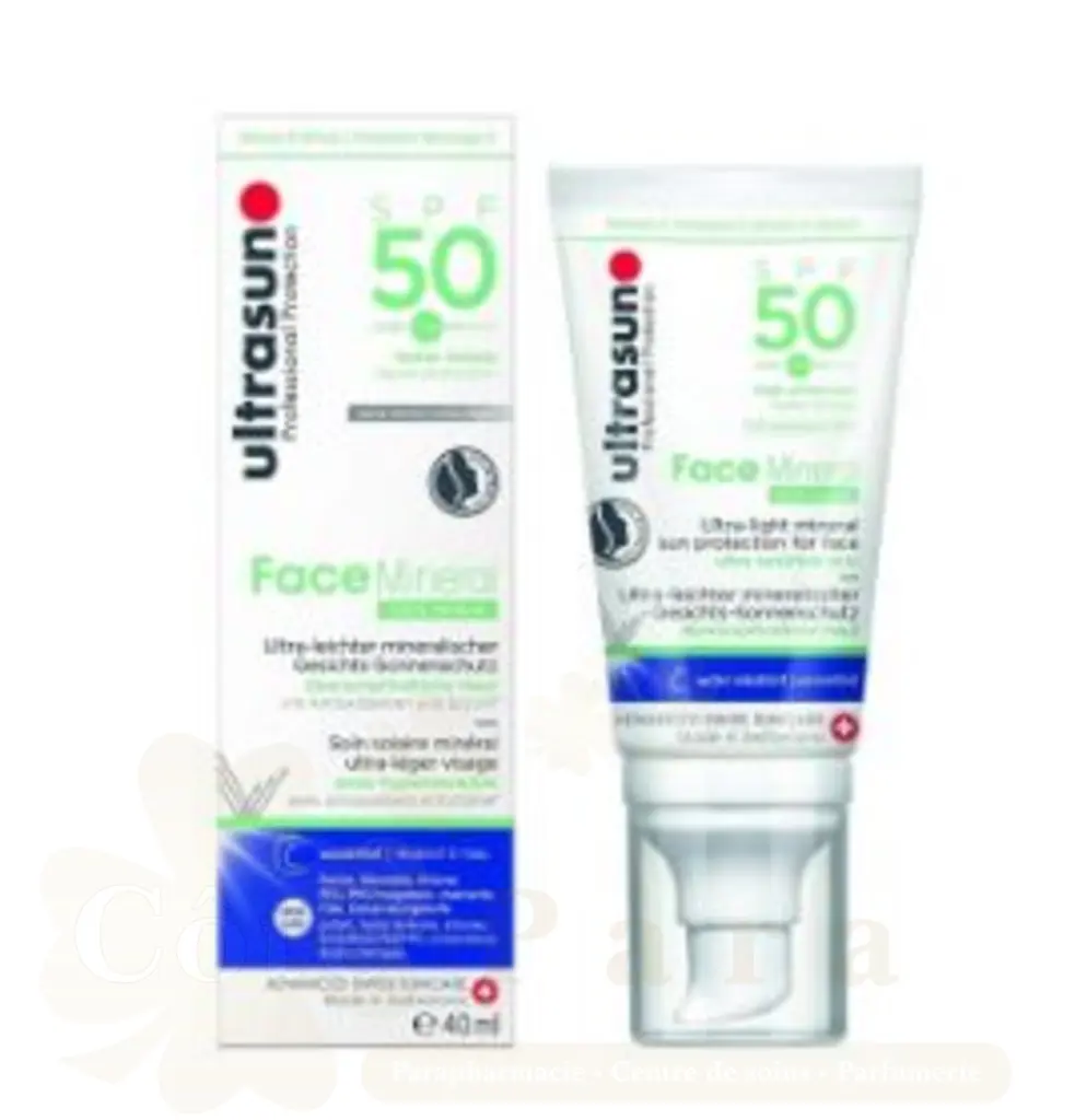 ULTRASUN FACE MINERAL PEAU HYPERSENSIBLE SPF50 40ML