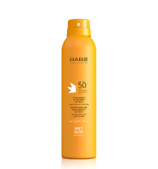 BABE FOTOPROTECTOR TRANSPARENTE SPRAY SOLAIRE WET SKIN SPF50 200ML