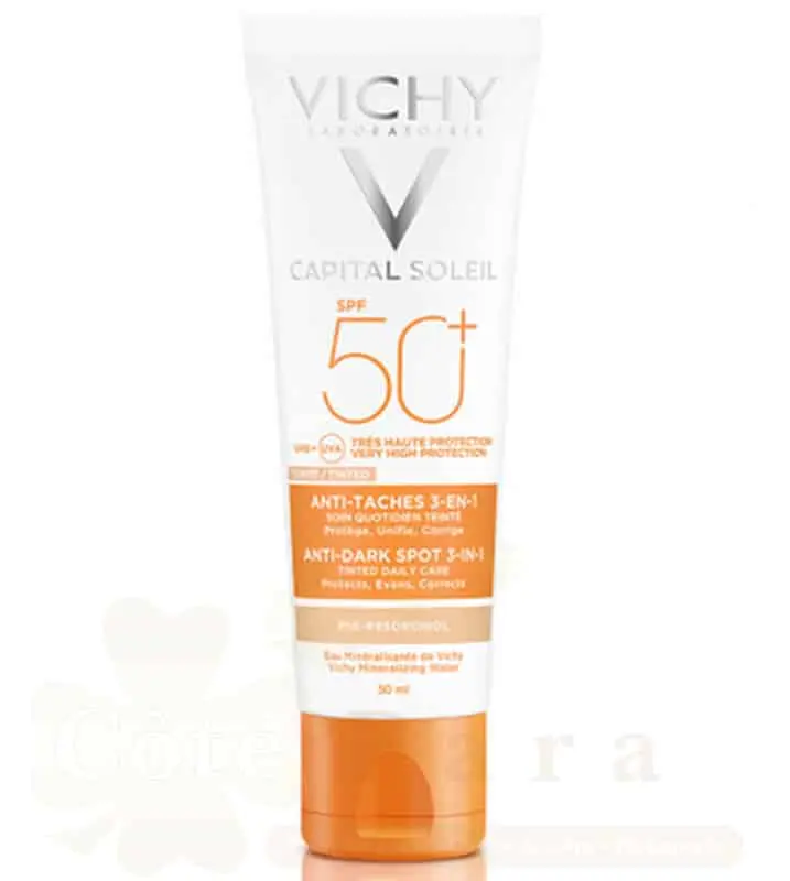 VICHY CAPITAL SOLEIL CREME ANTI-TACHES 3 EN 1 SPF50+ 50ML