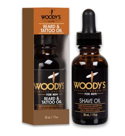 WOODY’S MEN HUILE POUR LA BARBE ET LE VISAGE 30ML