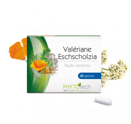 YVES PONROY PHYTOTECH VALERIANE ESCHSCHOLZIA 20 GELULES