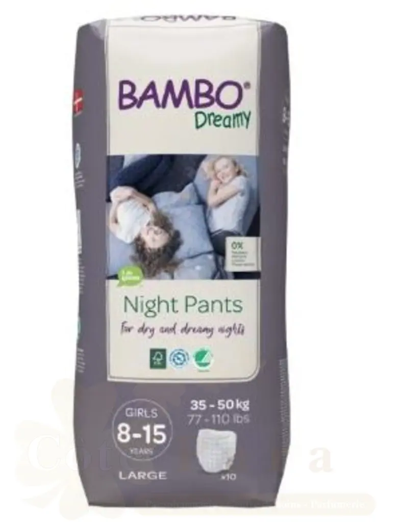 BAMBO DREAMY GIRL COUCHE DE NUIT 8-15 ANS *10UNITES