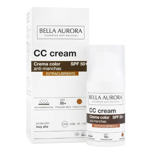 BELLA AURORA CC CREME ANTI TACHES SPF50+ EXTRA COUVRANTE 30ML