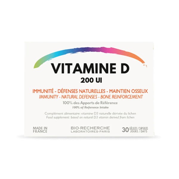 BIO RECHERCHE VITAMINE D 200UI 30 GELULES
