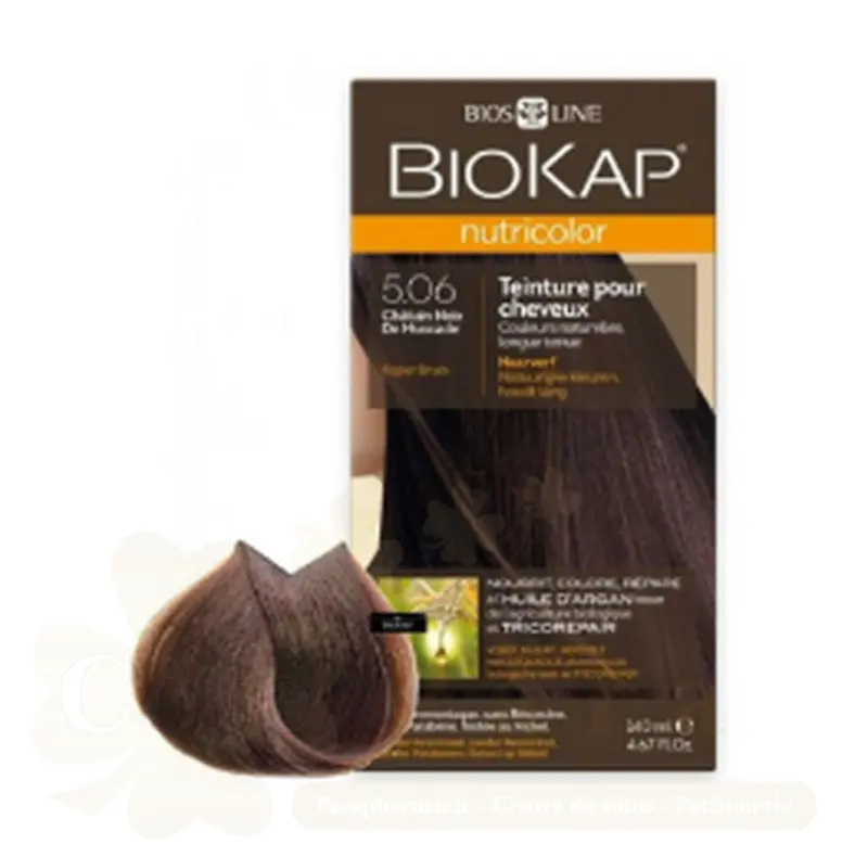 BIOKAP NUTRICOLOR 5.06 CHATAIN NOIX DE MUSCADE NEW