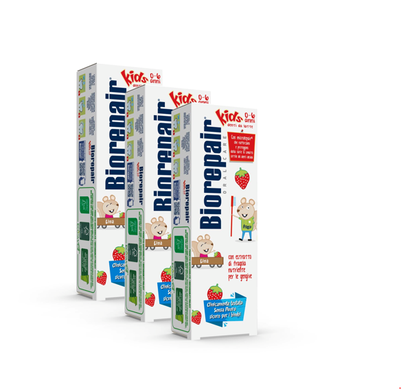 BIOREPAIR DENTIFRICE KIDS GOUT FRAISE 0-6ANS 50ML NEW
