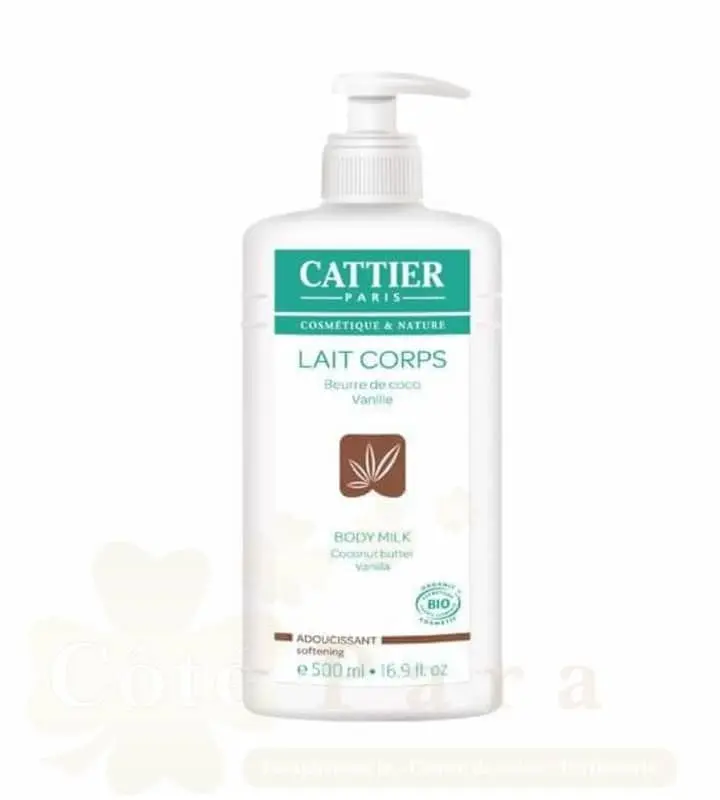CATTIER LAIT CORPS PEAU SECHE ADOUCISSANT COCO VANILLE 500ML