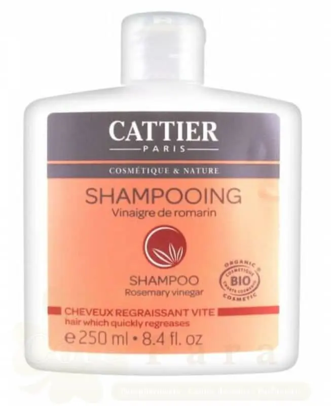 CATTIER SHAMPOING CHEVEUX REGRAISSANT VITE VINAIGRE DE ROMARIN 250 M