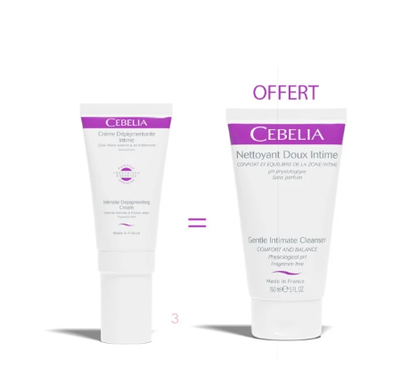 CEBELIA CREME DEPIGMENTANTE INTIME 30ML + NETTOYANT DOUX INTIME 150ML OFFERT