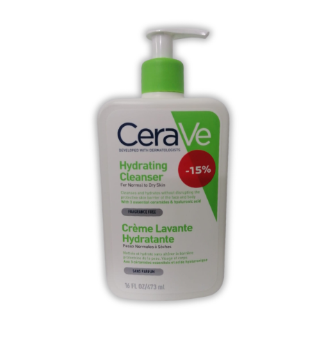 CERAVE CREME LAVANTE HYDRATANTE PNS 473ML (OFFRE -15%)