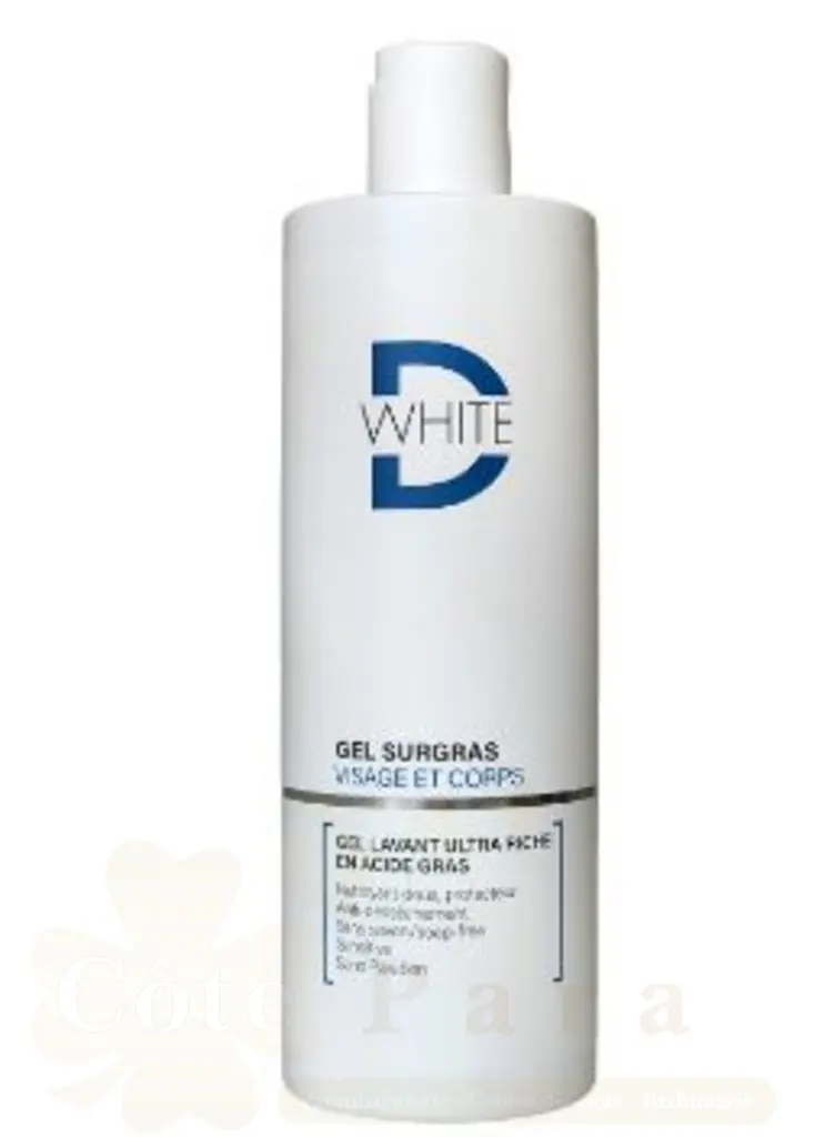 D WHITE GEL DOUCHE SURGRAS VISAGE ET CORPS 400ML