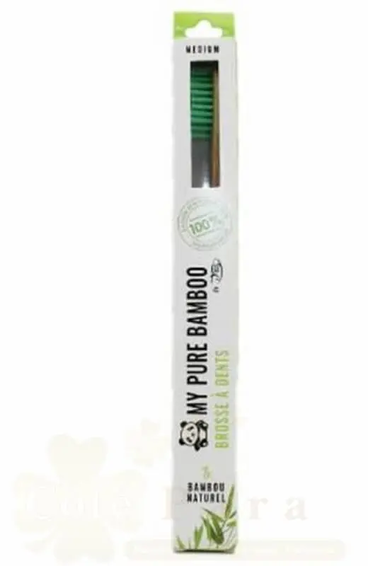 DENTI SMILE BROSSE A DENTS BAMBOU MEDIUM VERT
