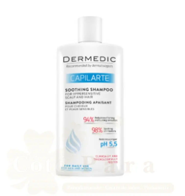 DERMEDIC CAPILARTE SHAMPOOING APAISANT POUR CHEVEUX ET PEAUX SENSIBLES 300ML