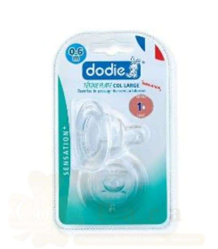 DODIE 2 TETINES PLATE SENSATION+ D2 0-6M