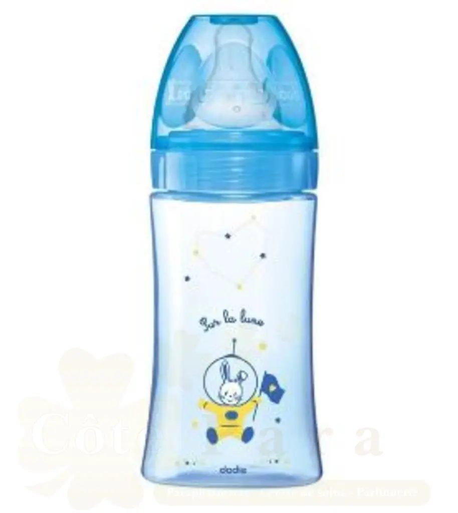 DODIE BIBERON INITIATION 270ML BLEU DÉCORÉ D2