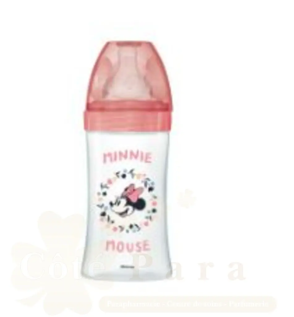 DODIE BIBERON INITIATION MINNIE ROSE TET RONDE 3VIT 270ML 0-6M