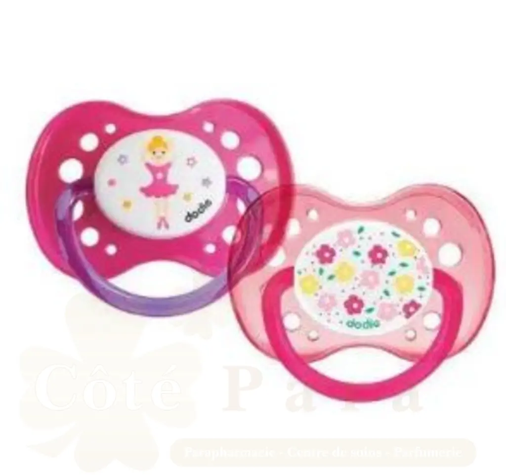 DODIE SUCETTES ANATOMIQUES FILLE DANSEUSE FLEURS A47 18M+ A38