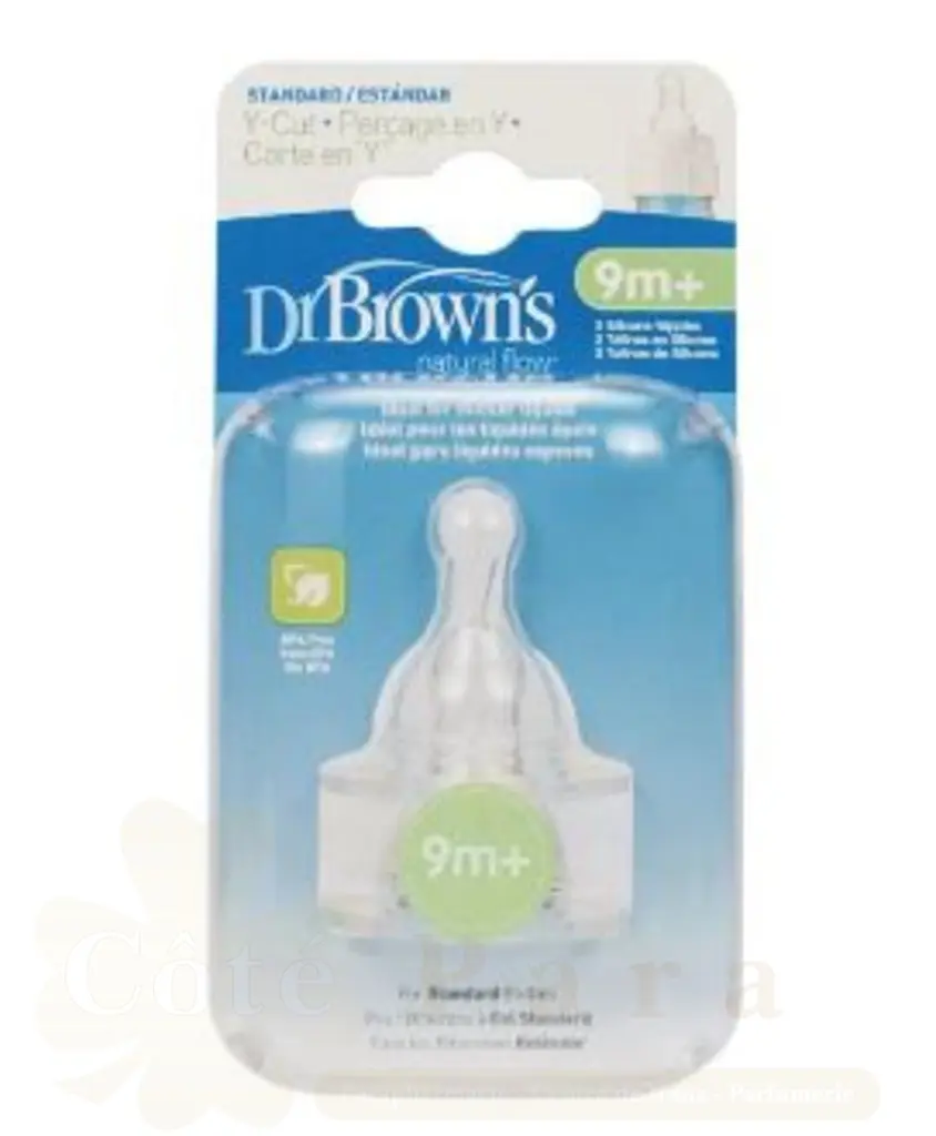 DR BROWNS 2 TETINES SILICONE NARROW 9M+ 312INTL