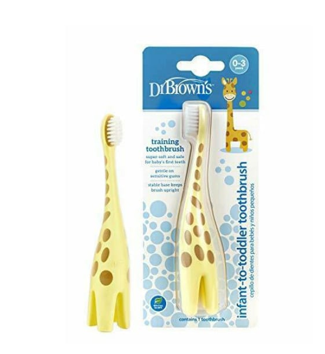 DR BROWNS BROSSE A DENTS GIRAFFE 0-3ANS HG060