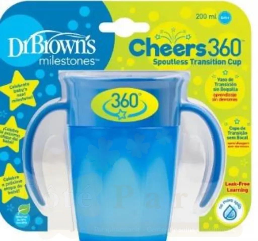 DR BROWNS CHEERS 630 GOBLET BLEU AVEC TC71004-INTL
