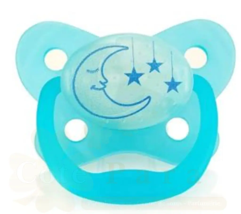 DR BROWNS SUCETTE PREVENT GLOW IN THE DARK BLEU 6-18M PV21008