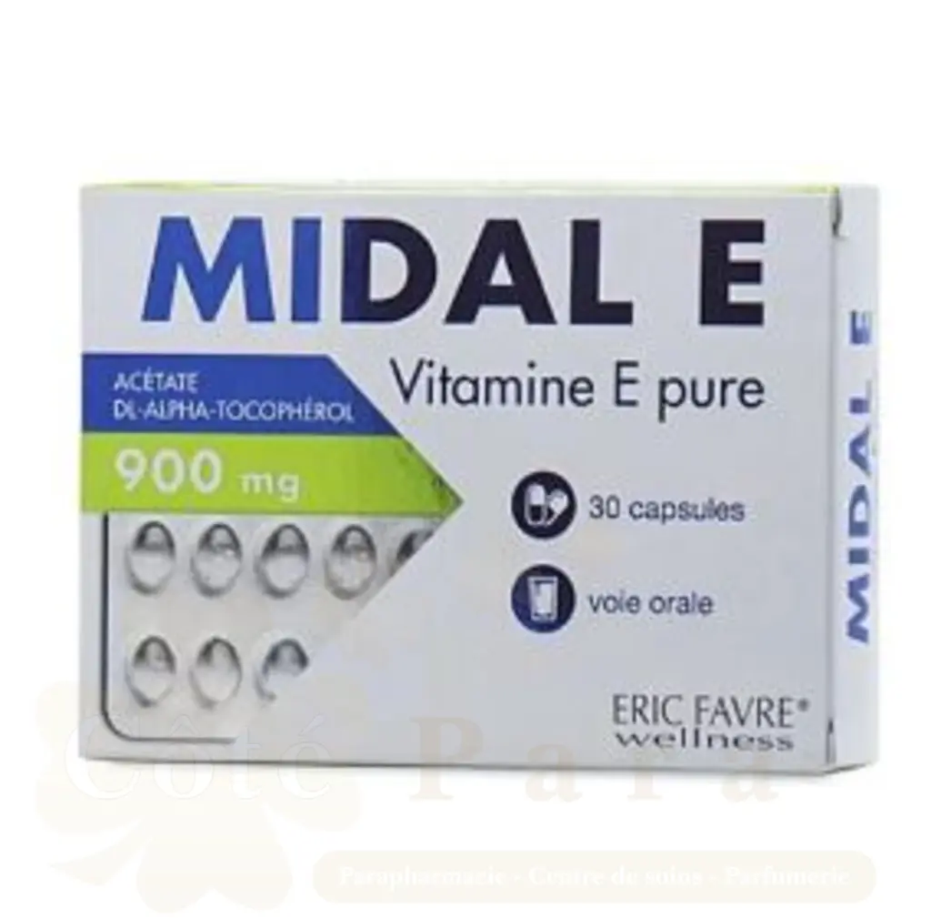 ERIC FAVRE MIDAL E VITAMINE E PURE30 CAPSULES