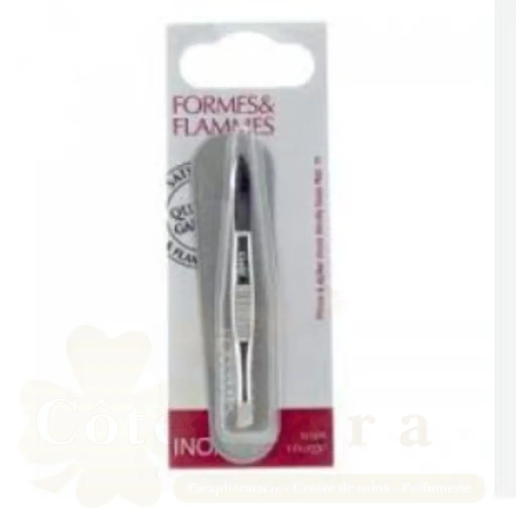 FORMES&FLAMMES PINCE A EPILER CHROME MORS BIAIS REF 11