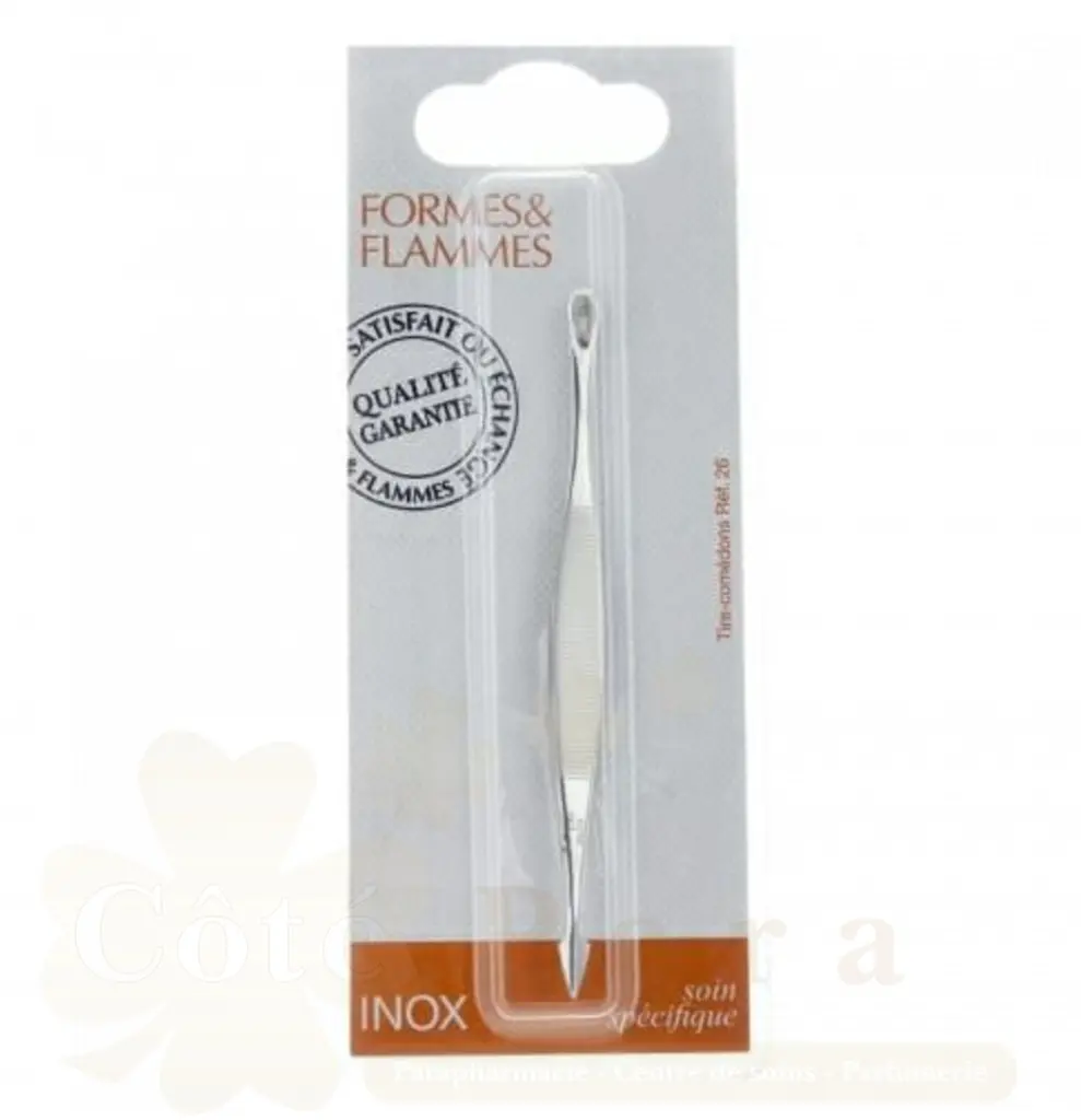 FORMES&FLAMMES TIRE COMEDONS ACIER INOXYDABLE REF 26