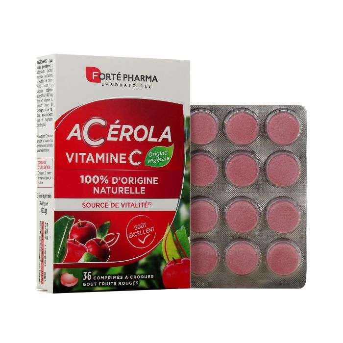 FORTE PHARMA ACEROLA VITAMINE C A CROQUER 36 COMPRIMES