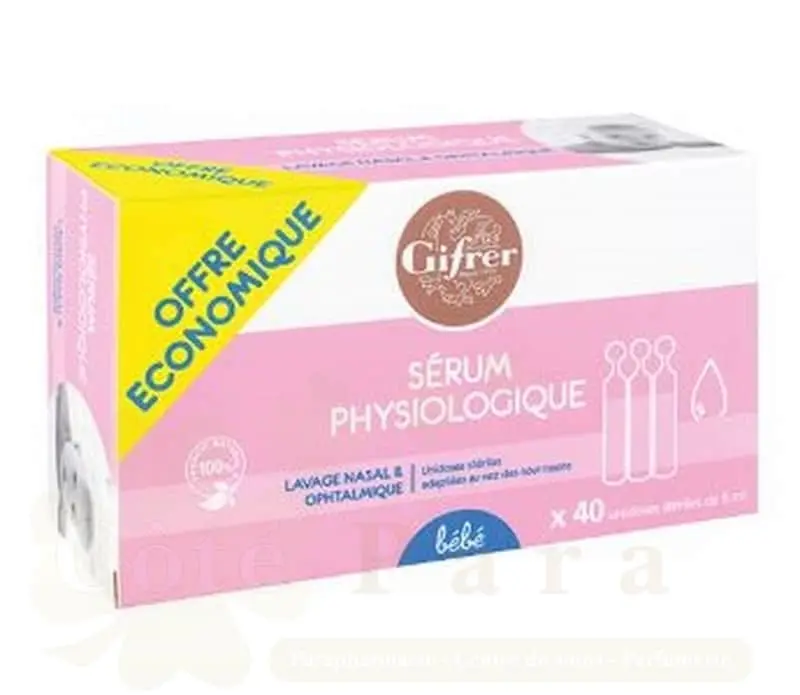 GIFRER PHYSIOLOGICA SERUM PHYSIOLOGIQUE 40 UNIDOSES