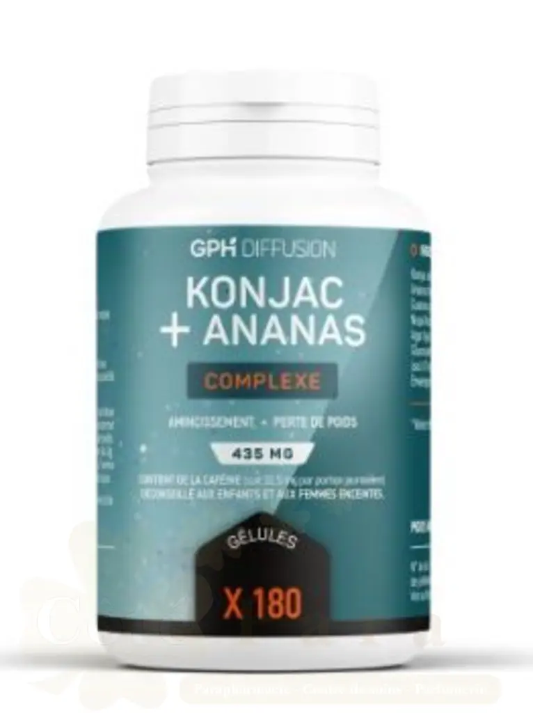 GPH DIFFUSION KONJAC+ANANAS 100 GELULES 435MG