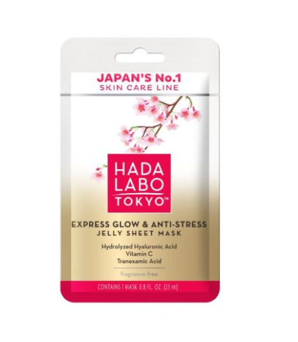 HADA LABO PREMIUM EXPRESS GLOW & ANTI STRESS JELLY SHEET MASK SACHET...