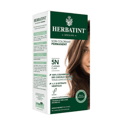 HERBATINT 5N CHATAIN CLAIRE SOIN COLORANT PERMANENT 170ML