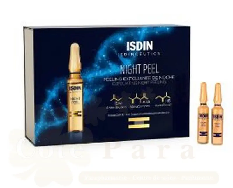 ISDIN NIGHT PEEL PEELING EXFOLIANT DE NUIT 10 AMP