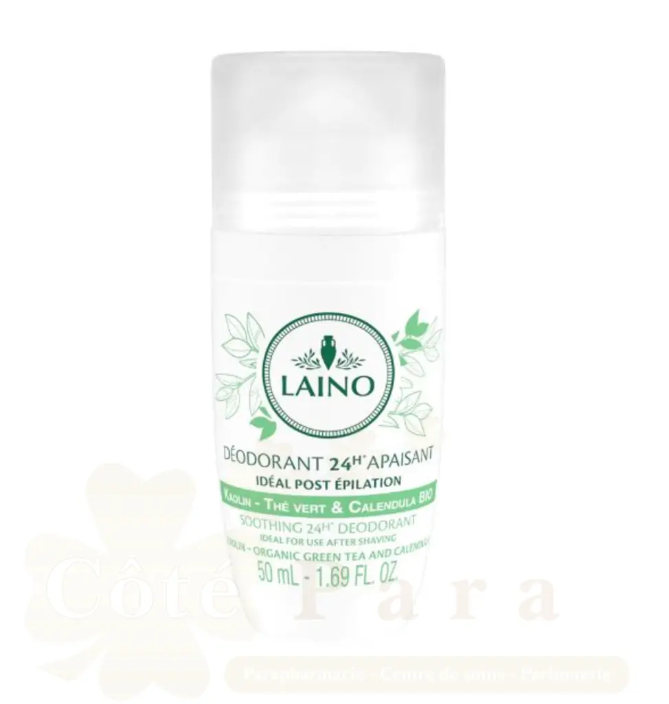LAINO DEODORANT KAOLIN THE VERT ET CALENDULA BIO 50ML