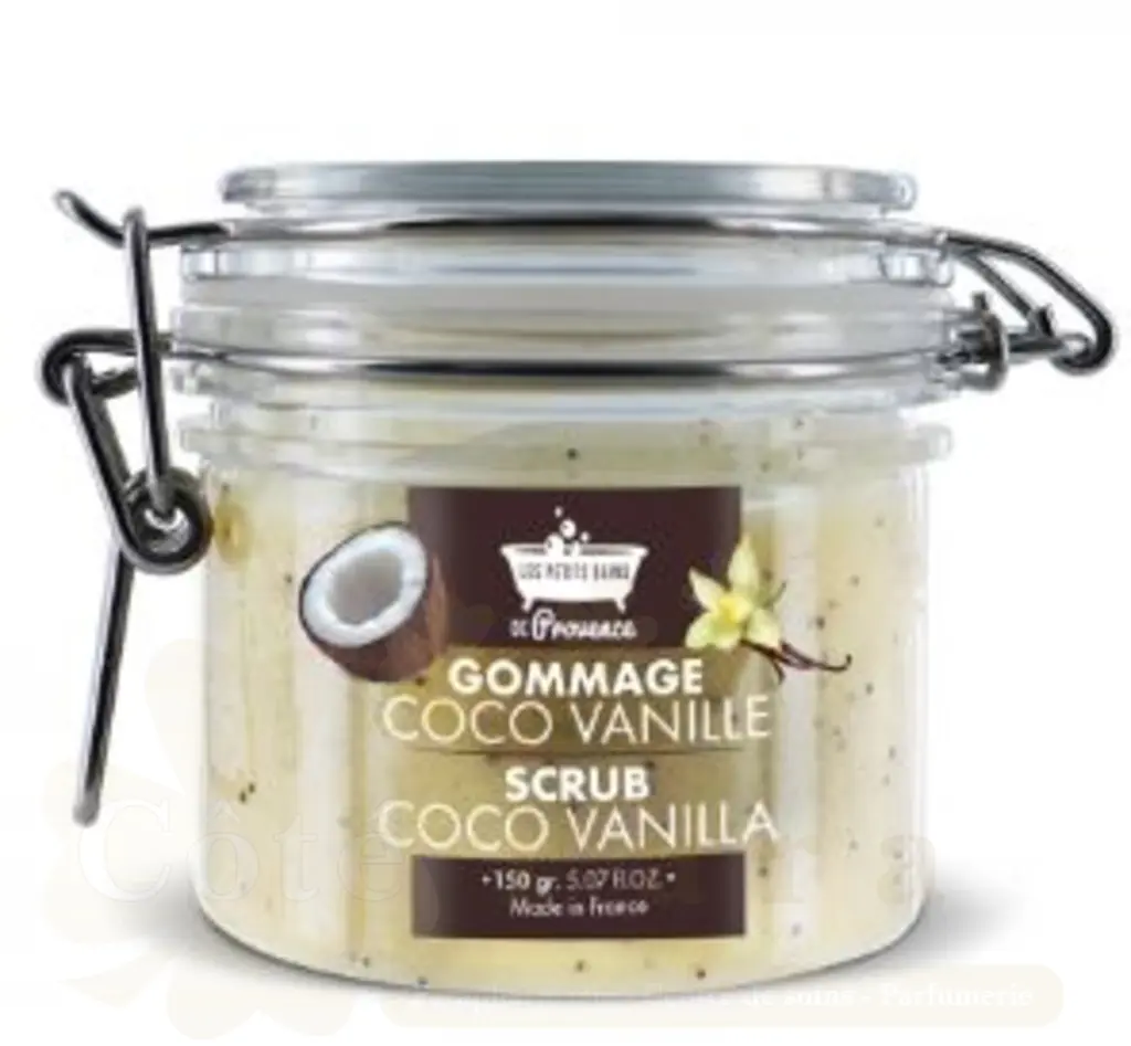 LES PETITS BAINS DE PROVENCE GOMMAGE COCO VANILLE POT 150ML