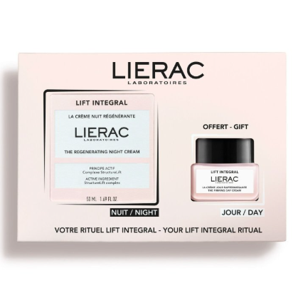 LIERAC COFFRET LIFT INTEGRAL LA CREME NUIT REGENERANTE 50ML+LA CREME JOUR RAFFERMISSANTE...
