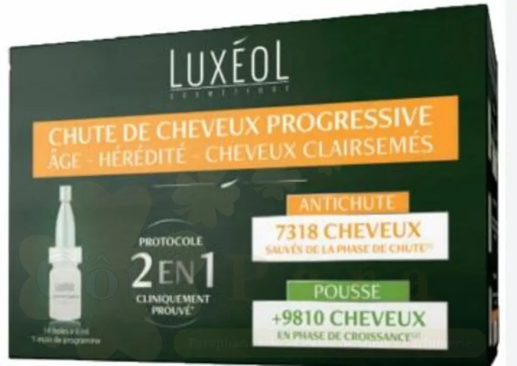 LUXEOL CHUTE DE CHEVEUX PROGRESSIVE 2EN1 14*6ML