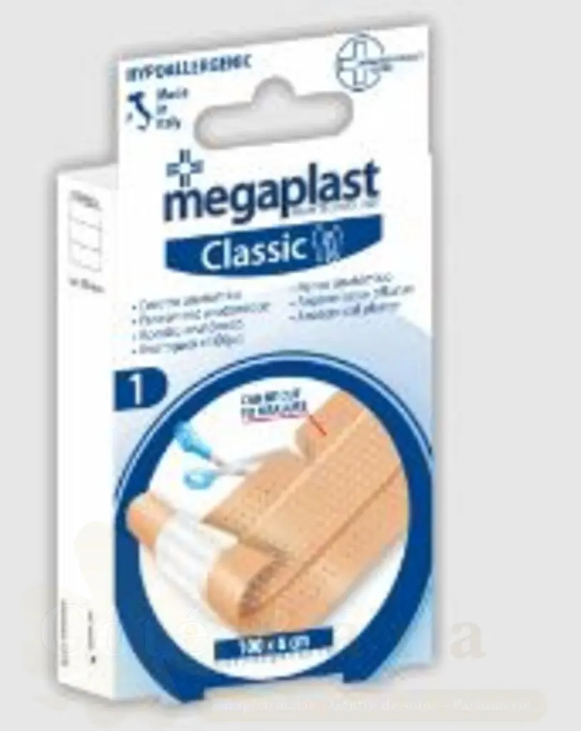 MEGAPLAST CLASSIC PANSEMENT ANATOMIQUE BANDE A DECOUPER BOITE DE 1 REF 182120
