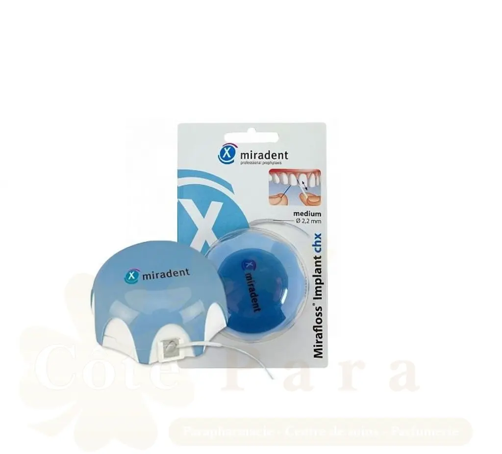 MIRADENT MIRAFLOSS IMPLANT CHX MEDIUM 630135