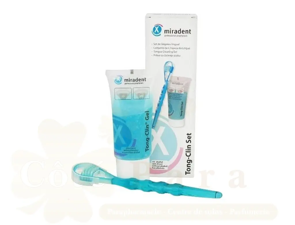 MIRADENT TONG CLIN SET(GEL+GRATTE LANGUE) HALEINE FRAICHE