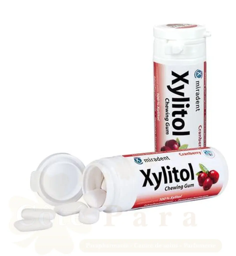MIRADENT XYLITOL CHEWING GUM CANNEBERGE BTE 30 630090