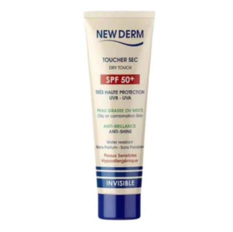 NEW DERM ECRAN SOLAIRE TOUCHER SEC INVISIBLE 50ML