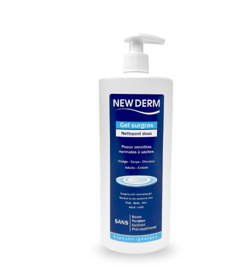 NEW DERM GEL SURGRAS NETTOYANT DOUX 250ML