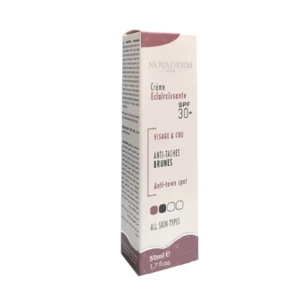 NOVADERM CREME ECLAIRCISSANTE VISAGE & COU SPF 30+ 50ML
