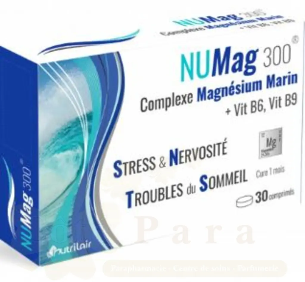 NUTRILAIR NUMAG 300 COMPLEXE MG MARIN+VIT B6+VIT B9 30CP